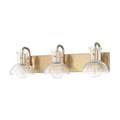 Mitzi Riley 3-LT Bath Bracket - Aged Brass - H111303-AGB