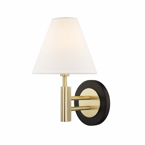 Mitzi Robbie 1-LT Wall Sconce - Aged Brass & Black - H264101-AGB/BK