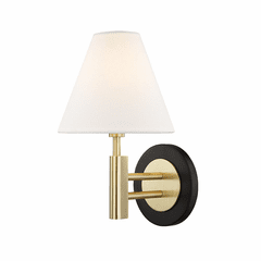 Mitzi Robbie 1-LT Wall Sconce - Aged Brass & Black - H264101-AGB/BK