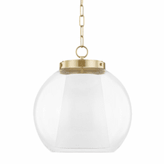 Mitzi Sasha 1 Light Large Pendant - Aged Brass - H457701L-AGB Mitzi Sasha 1 Light Large Pendant - Aged Brass - H457701L-AGB