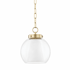 Mitzi Sasha 1 Light Small Pendant - Aged Brass - H457701S-AGB Mitzi Sasha 1 Light Small Pendant - Aged Brass - H457701S-AGB