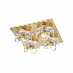 Mitzi Shea 4-LT Flush Mount - Aged Brass - H410504-AGB