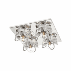 Mitzi Shea 4-LT Flush Mount - Polished Nickel - H410504-PN
