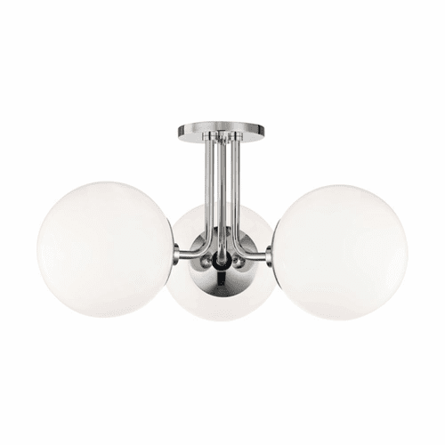 Mitzi Stella 3-LT Semi-Flush - Polished Nickel - H105603-PN