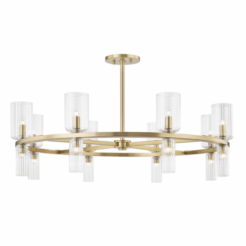 Mitzi Tabitha 16-LT Chandelier - Aged Brass - H384816-AGB