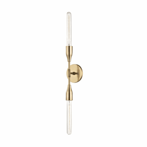 Mitzi Tara 2-LT Wall Sconce - Aged Brass - H116102-AGB