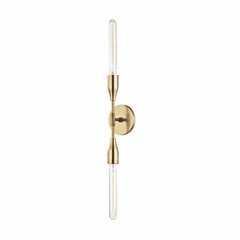 Mitzi Tara 2-LT Wall Sconce - Aged Brass - H116102-AGB Mitzi Tara 2-LT Wall Sconce - Aged Brass - H116102-AGB