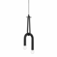 Mitzi Whit 2-LT Pendant - Polished Nickel & Black - H382702-PN/BK Mitzi Whit 2-LT Pendant - Polished Nickel & Black - H382702-PN/BK