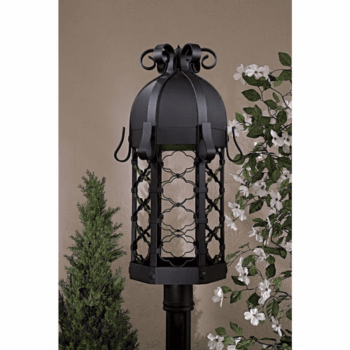Montalbo 1-LT Outdoor Post Mount - Black - 9246-1-66-PL