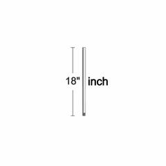 Monte Carlo 18" Downrod -Polished Nickel - DR18PN