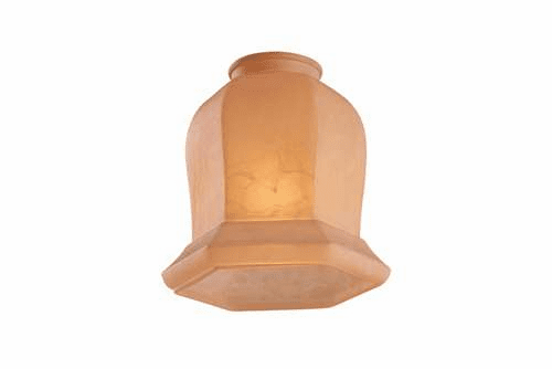 Monte Carlo 2-1/4" Neck Glass, Hexagon Bell Tea Stain Mission G1063