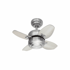 Monte Carlo 20" Mini Ceiling Fan - Brushed Steel - 4MC20BS Monte Carlo 20" Mini Ceiling Fan - Brushed Steel - 4MC20BS