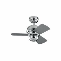 Monte Carlo 24" Micro Ceiling Fan - Polished Nickel - 3TF24PN