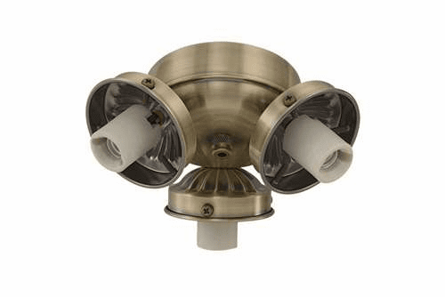 Monte Carlo 3-Light, 2-1/4" Neck Fitter Antique Brass H3AB-L