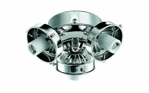 Monte Carlo 3-Light, 2-1/4" Neck Fitter Polished Nickel H3PN