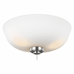 Monte Carlo 3-LT LED Ceiling Fan Light Kit Brushed Steel - MC243BS Monte Carlo 3-LT LED Ceiling Fan Light Kit Brushed Steel - MC243BS