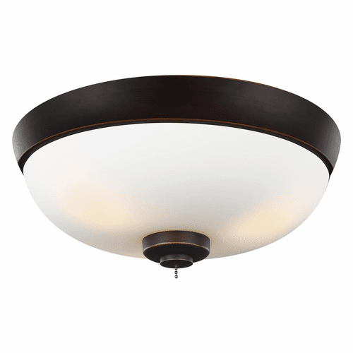 Monte Carlo 3-LT Outdoor LED Ceiling Fan Light Kit - Roman Bronze - MC244RB