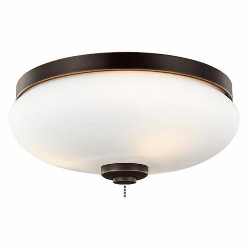 Monte Carlo 3-LT Outdoor LED Ceiling Fan Light Kit - Roman Bronze - MC246RB