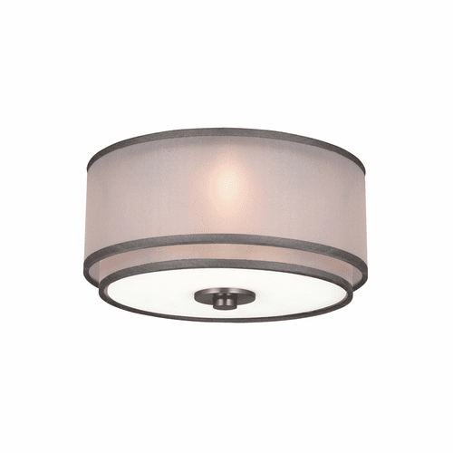 Monte Carlo 3-LT Small Halogen Ceiling Fan Light Kit - Brushed Nickel - MC236BN