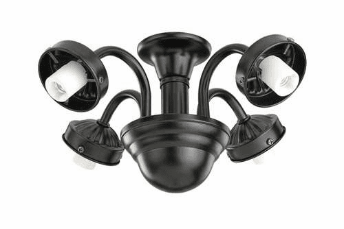 Monte Carlo 4-Light, 2-1/4" Neck Fitter Matte Black MC183BK-L