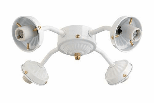 Monte Carlo 4-Light, 2-1/4" Neck Fitter White MC37WH-L