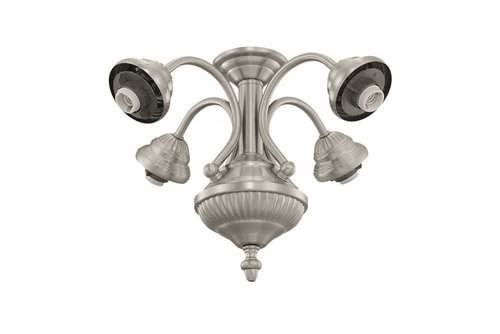 Monte Carlo 4-Light Fitter Brushed Steel MC73BS-L