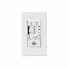 Monte Carlo 4 SPEED DIMMER WALL CONTROL WH - ESSWC-6-WH
