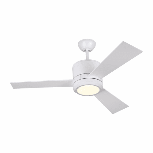 Monte Carlo 42" Vision II Ceiling Fan - Matte White - 3VNR42RZWD-V1