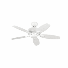Monte Carlo 44" Centro Max II Ceiling Fan - Matte White w/White - 5CQM44RZW