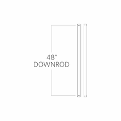 Monte Carlo 48" Downrod - Dark Weathered Zinc - DR48DWZ