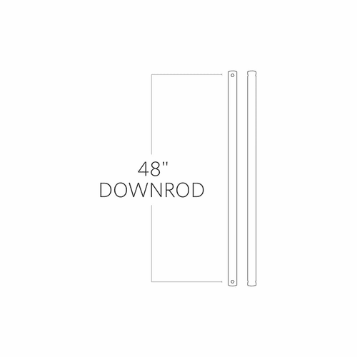 Monte Carlo 48" Downrod - Washed Grey - DR48WGR