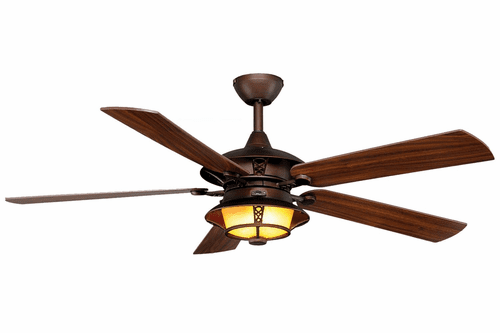 Monte Carlo 52" Burnet Outdoor Fan - Roman Bronze (Wet Rated) - 5BR52RBD