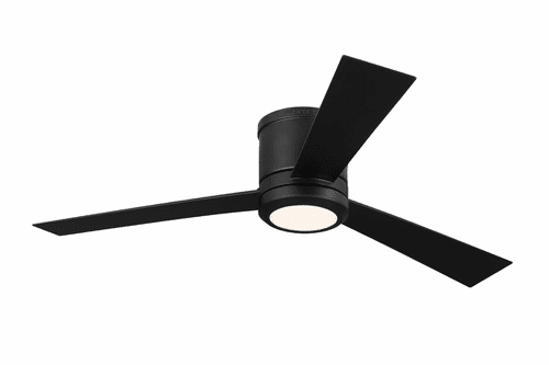 Monte Carlo 52" Clarity -Rubberized Black - 3CLYR52RZBD