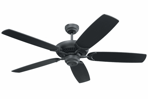 Monte Carlo 52" Colony Fan - Black - Matte Black - 5CO52BK