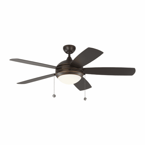 Monte Carlo 52" Discus Outdoor Ceiling Fan - Roman Bronze w/Matte Opal - 5DIW52RBD