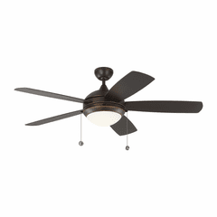 Monte Carlo 52" Discus Outdoor Ceiling Fan - Roman Bronze w/Matte Opal - 5DIW52RBD