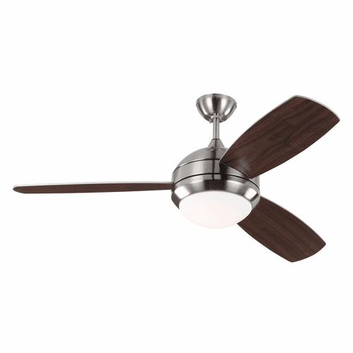 Monte Carlo 52" Discus Trio Ceiling Fan - Brushed Steel - 3DIR52BSD
