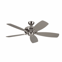 Monte Carlo 52" Light Cast Max Ceiling Fan - Brushed Steel - 5LCM52BS