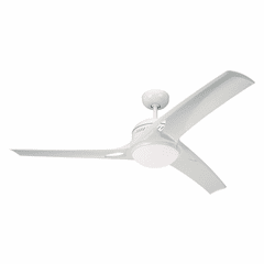 Monte Carlo 52" Mach One Ceiling Fan - White w/Matte Opal - 3MO52WHO-L Monte Carlo 52" Mach One Ceiling Fan - White w/Matte Opal - 3MO52WHO-L