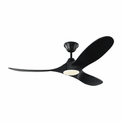 Monte Carlo 52" Maverick II LED Ceiling Fan - Matte Black - 3MAVR52BKBKD