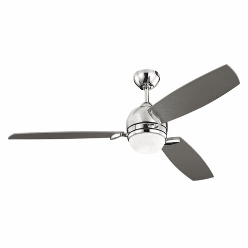 Monte Carlo 52" Muirfield Ceiling Fan - Polished Nickel w/Matte Opal - 3MUR52PND
