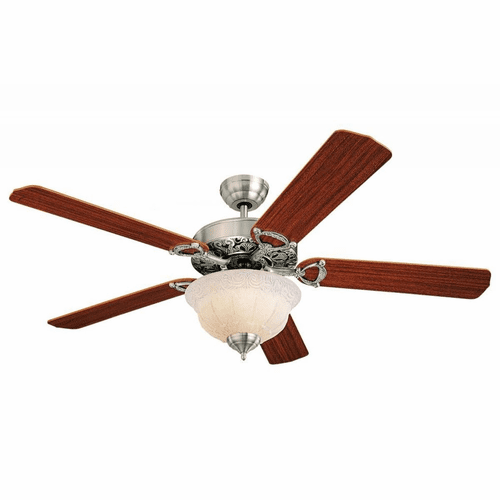 Monte Carlo 52" Ornate Elite Ceiling Fan - English Pewter - 5OR52EPD-L
