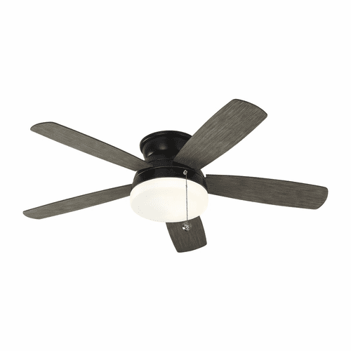 Monte Carlo 52" Traverse Semi-Flush Ceiling Fan - Aged Pewter - 5TV52AGPD