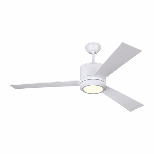Monte Carlo 52" Vision Ceiling Fan - Matte White - 3VNR52RZWD-V1