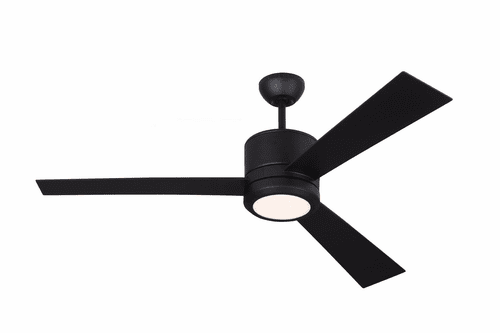 Monte Carlo 52" Vision -Rubberized Black - 3VNR52RZBD