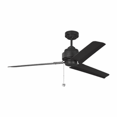 Monte Carlo 54" Arcade Ceiling Fan - Midnight Black - 3AR54MBK