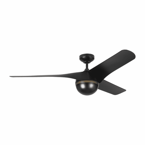 Monte Carlo 56" Akova Ceiling Fan - Matte Black - 3AKR56BK