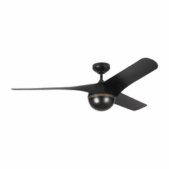 Monte Carlo 56" Akova Ceiling Fan - Matte Black - 3AKR56BK