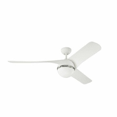Monte Carlo 56" Akova Ceiling Fan - Matte White - 3AKR56RZW
