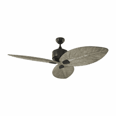 Monte Carlo 56" Delray Outdoor Ceiling Fan - Aged Pewter - 3DLR56AGP